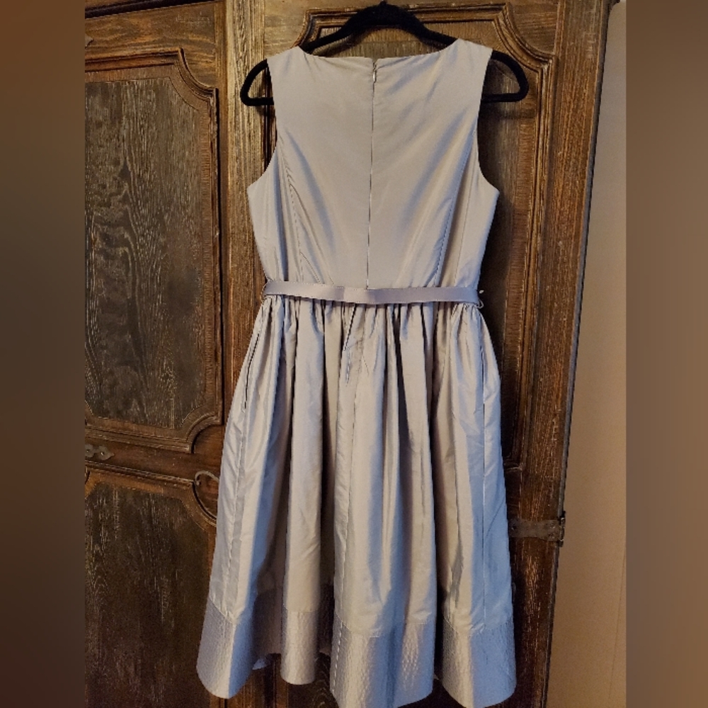 Silver Grey Classic Party Dress - Picture 2 of 9